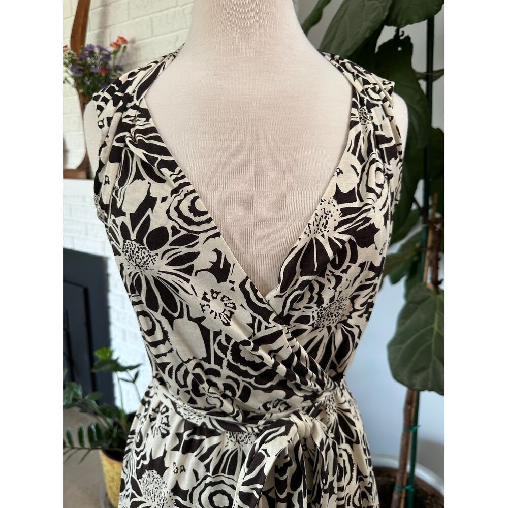 Banana Republic Women Wrap‎ Dress Silk Linen Blend Phoebe Set Y2K Preppy - Picture 5 of 16